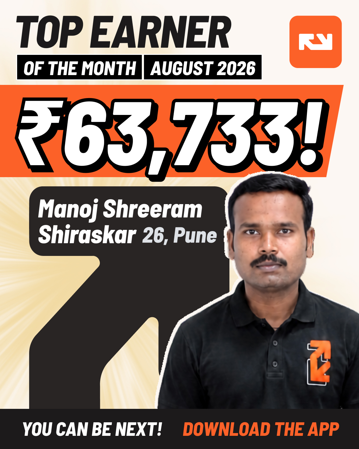 Top earner of August 2026, Manoj Shreeram Shiraskar